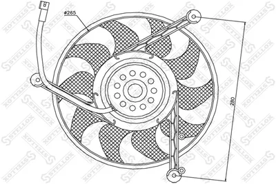 Ventilator, Motorkühlung Vw TRANSPORTER T4 Bus · Vw GOLF III Variante · Vw TRANSPORTER T4 Van