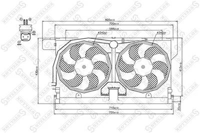 Ventilator, Motorkühlung Citroën XANTIA · Citroën XM · Citroën XM Break