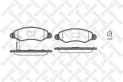Bremsbeläge Set, Scheibenbremse Opel AGILA · Subaru JUSTY III · Suzuki SWIFT II Hatchback