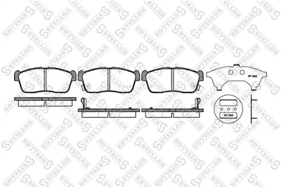 Bremsbeläge Set, Scheibenbremse Daihatsu YRV · Daihatsu CUORE VI · Daihatsu COPEN
