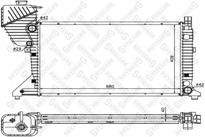 Heizkörper, Motorkühlung Mercedes-Benz SPRINTER 2-t Plattform/Chassis · Mercedes-Benz SPRINTER 2-t Van · Mercedes-Benz SPRINTER 2-t Bus