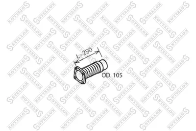 Flexible Verbindung, Auspuff STELLOX 82-01647-SX
