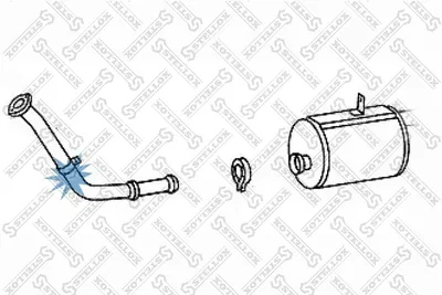 StELLOX 82-03644-SX Auspuffrohr