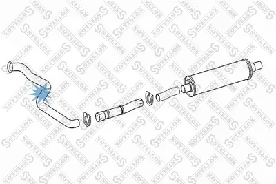 Auspuffrohr SELLOX 82-03650-SX
