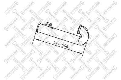 STELLOX 82-03788-SX Auspuffrohr