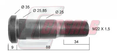 CASALS Radschraube 21173