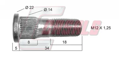 CASALEN 21446 Radschraube