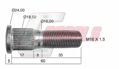 CASALEN 21452 Radbolzen