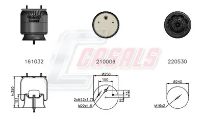 Balg, Luftfederung Peugeot 205 I · Peugeot 205 II · Peugeot 309 I
