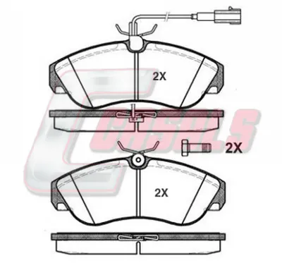 Bremsbelag Set, Scheibenbremse Alfa Romeo 33 · Alfa Romeo 33 Sportwagon