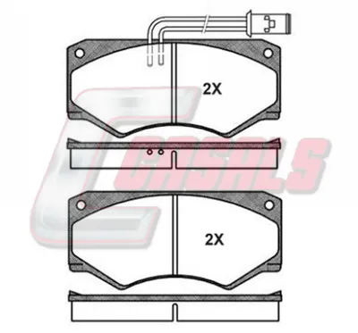 Bremsbelag-Set, Scheibenbremse Iveco DAILY I Van · Iveco DAILY I Plattform/Chassis · Mercedes-Benz T1 Van