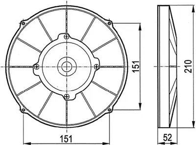 Ventilator, Motorkühlung ACR 166003