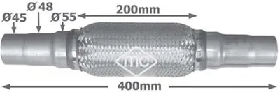 Flexible Verbindung, Auspuff Metallkautschuk 02047