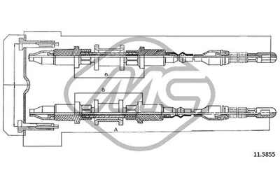 Kabelzug, Feststellbremse Opel KADETT E Kombi · Opel KADETT E Hatchback · Opel KADETT E Combo