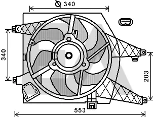 Ventilator, Motorkühlung Nissan MICRA III · Nissan MICRA C+C III · Nissan HINWEIS
