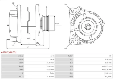 Ersatzgenerator Nissan X-TRAIL II