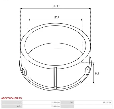 Schutzhülle, Lichtmaschine AS-PL ABEC3004 (BULK)