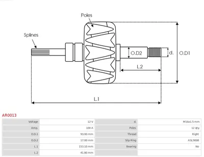 Rotor, Generator AS-PL AR0013