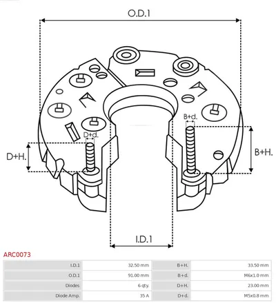 Gleichrichter, Generator AS-PL ARC0073