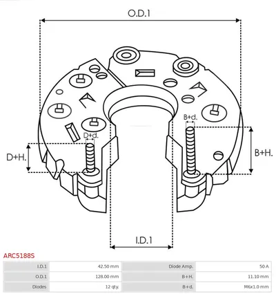 Gleichrichter, Generator AS-PL ARC5188S