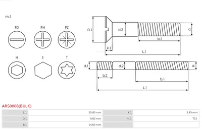 Reparatursatz, Generator AS-PL ARS0008 (BULK)