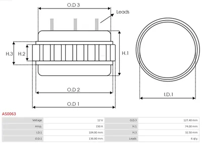 Stator, Generator AS-PL AS0063