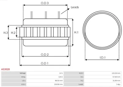 Stator, Generator AS-PL AS3028