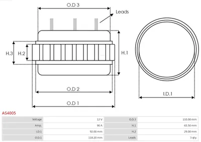 Stator, Generator AS-PL AS4005
