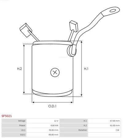 Auftriebswicklung, Startermotor AS-PL SF5021