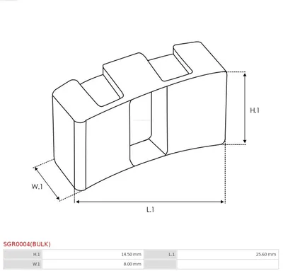Reparatursatz, Startermotor AS-PL SGR0004 (BULK)