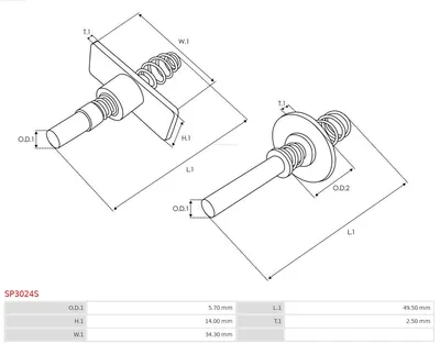 Reparatursatz, Starter-Motor AS-PL SP3024S