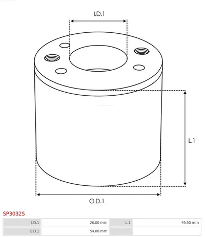 Reparatursatz, Startermotor AS-PL SP3032S