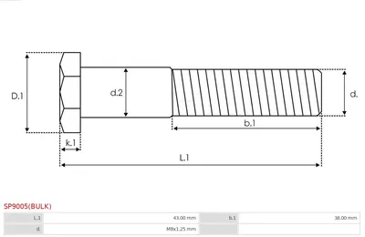 Reparatursatz, Startermotor AS-PL SP9005 (BULK)