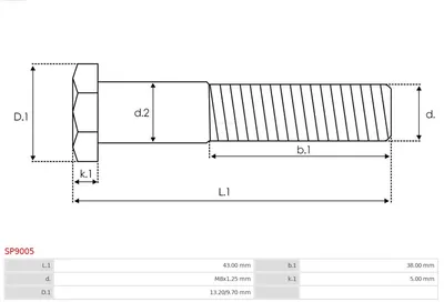 Reparatursatz, Startermotor AS-PL SP9005