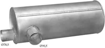 Hinterer Schalldämpfer POLM 61.08