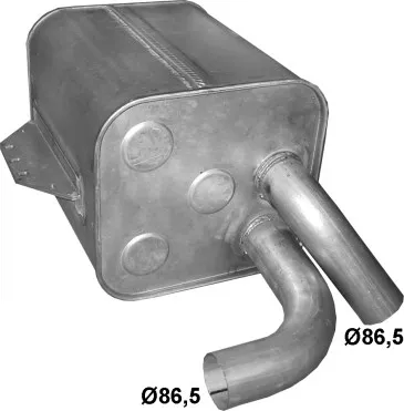 Hinterschalldämpfer POLM 69.69