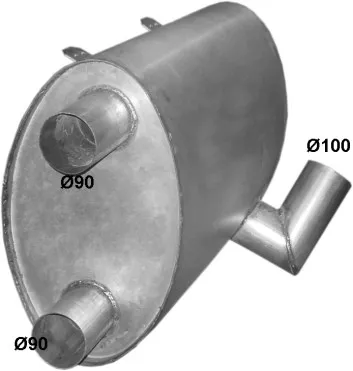 Späterer Schalldämpfer POLM 69.96
