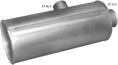 Hinterer Schalldämpfer POLM 77.01