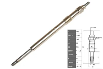 Glow Plug Citroën JUMPER II Bus · Citroën JUMPER II Van · Citroën JUMPER II Plattform/Chassis