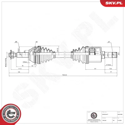 Antriebswelle Ford TRANSIT Bus · Ford TRANSIT Van · Ford TRANSIT Plattform/Chassis
