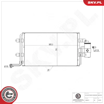 Kondensator, Klimaanlage Audi A3 · Audi TT · Audi TT Roadster