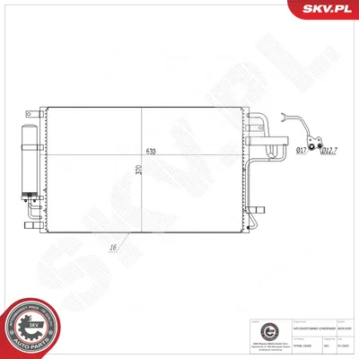 Kondensator, Klimaanlage Hyundai TUCSON · Kia SPORTAGE II