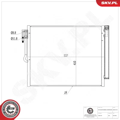 Kondensator, Klimaanlage Opel MERIVA B MPV · Opel MERIVA B VAN · Vauxhall MERIVA Mk II