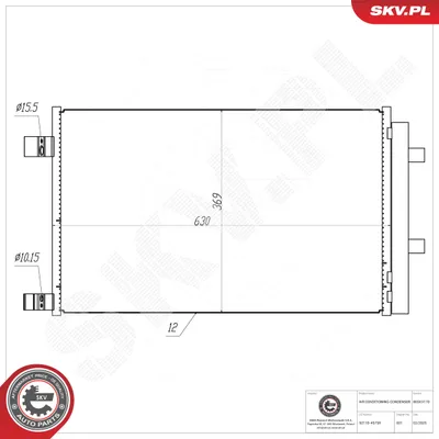 Kondensator, Klimaanlage Mercedes-Benz CITAN Box Body/MPV · Mercedes-Benz CITAN Tourer · Mercedes-Benz T-CLASS MPV