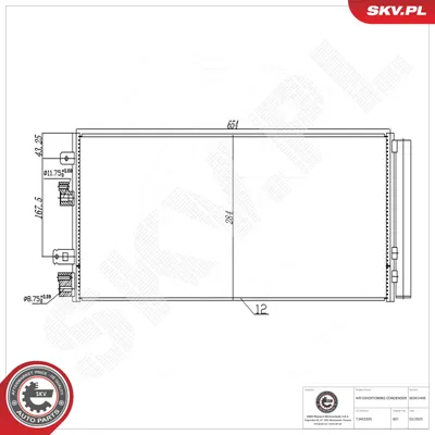 Kondensator, Klimaanlage Opel CORSA E · Opel CORSA E Hatchback Van · Vauxhall CORSA Mk IV
