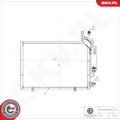 Kondensator, Klimaanlage Ford FIESTA VI · Ford FIESTA VI Van