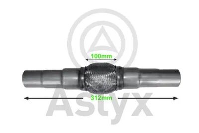 Flexible Verbindung, Auspuff Aslyx AS-200655