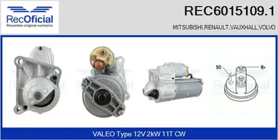 Starter Renault RAPID Box Body/MPV · Renault LAGUNA I · Renault 11