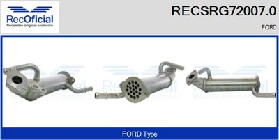 Kühler, Abgasrückführung Ford TRANSIT Bus · Ford TRANSIT Van · Ford TRANSIT Plattform/Chassis