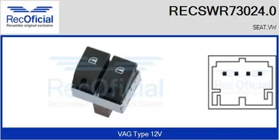 Schalter, Fensterregler Vw POLO IV · Seat IBIZA III · Seat CORDOBA